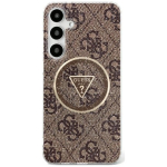 Guess 4G Glitter Triangle Buttons MagSafe &uuml;mbris Samsung Galaxy S25 jaoks