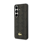 Lacoste PVC segu monogramm kuldkirjaga magnetiline &uuml;mbris Samsung Galaxy S26+ jaoks / pruun
