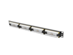 Lanberg Patch Panel 24 port 1U 19" CAT.6 UTP PPU6-1024-B Black