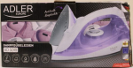 SALE OUT. Adler AD 5019 Steam iron, Temperature control, Power 1600W Adler AD 5019 With cord 1600 W Water tank capacity 100 ml Continuous steam 10...