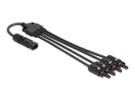 DeLOCK DL4 (mees) kuni DL4 (naine) 50cm Toitekaabel Must
