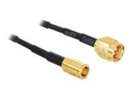 DeLOCK SMA mees kuni SMB mees 7cm antenni adapter - must