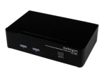 StarTech.com 2 Port DisplayPort KVM - 2560x1600 @60Hz - Dual Port DP USB, Video, Mouse Box w/ Audio for Computers and Monitors (SV231DPUA) KVM / au