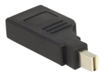 Delock Adapter mini Displayport 1.2 mees > Displayport naine 4K 90&deg; p&ouml;&ouml;ratud DisplayPort adapter Must