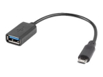 Lanberg 15cm USB adapter - must
