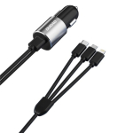Dudao R5ProN 17W Lightning/USB-C/Micro USB autoadapter 1m