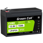 Green Cell LFPGC12V10AH liitiumrauafosfaadi aku UPS-ile (12.8 V, 10 Ah)