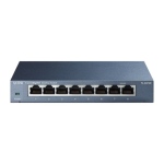 TP-Link TL-SG108 Juhtimata L2 Gigabit Ethernet (10/100/1000) V&otilde;rgul&uuml;liti Must