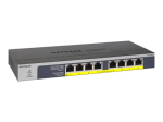NETGEAR GS108LP mittehaldustatud Gigabit Ethernet (10/100/1000) Power over Ethernet (PoE) 1U Must, Hall