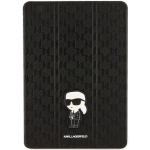Karl Lagerfeld KLFC10SAKHPKK iPad 10.2" Folio Magnet Allover kate Saffiano Monogram Iko / must
