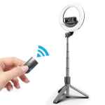 Mocco 4in1 universaalne selfiekepp 3-tone LED-lambi / statiivi / Bluetoothi kaugjuhtimispuldiga