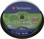 Verbatim Blank CD-RW SERL 700MB 12x, 10 tk Spindle