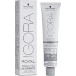 Igora Royal SilverWhite Permanent White Refining Color Creme - poolp&uuml;siv valge juuksev&auml;rvi toonimine 60ml Silver