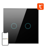 Avatto ZTS02--B2 2-teeline WiFi ZigBee tarvikluukivi Avatto (must)