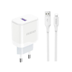 Dudao A20EUL 18-Watti adapter koos 1xUSB-A-ga (sisaldab 1m USB-A Lightning kaablit)