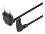 Manhattan IEC 60320 C7 Eurokontakto toitekaabel, must