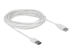 Delock lihtne USB pikenduskaabel 5m valge