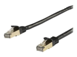 StarTech.com 2m CAT6a kaabel - 10 Category 6a varustatud takistamata RJ45 100W patch-kaabel - 10GbE must UL/TIA sertifitseeritud CAT 6a varustatud...