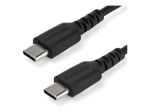 StarTech.com 2m USB C laadimiskaabel, vastupidav kiirlaadimine ja s&uuml;nkroonimine USB 2.0 Type C kuni USB C s&uuml;learvuti laadija kaabel, TPE kest arami...
