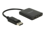 DeLock DisplayPort 1.4 Splitter 1 x DisplayPort kuni 2 x HDMI MST Video/Audio Splitter HDMI/DisplayPort