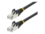 StarTech.com 3m CAT6a kaabel - must - madala suitsuga halogeenivaba (LSZH) - 10GbE 500MHz 100W ++ takistusteta RJ-45 pingevabastusega S/FTP v&otilde;rgupa...