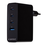 Gembird TA-UC-PDQC100LCD-01-BK Mobiilseadme laadija, S&uuml;learvuti, Nutitelefon, Must, AC Kiirlaadimine Siseruumides
