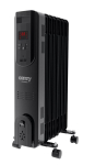 Camry &Otilde;lik&uuml;ttuv Radiaator Kellaga CR 7812 &Otilde;lik&uuml;ttuv Radiaator 1500 W V&otilde;imsuse tasemeid 3 Must