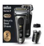 Braun Series 9 Pro+ 9525s m&auml;rjal ja kuival kasutamisel graafiline raamaturipp