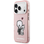 Karl Lagerfeld Karl & Choupette Back MagSafe Case iPhone 17 Pro jaoks / roosa