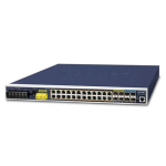 IP30 19" Rack Mountable Ind L3 Managed PoE Switch, 24-Port