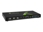 TECHLY 028702 4-portiline HDMI/USB KVM l&uuml;liti 4x1 koos heliga