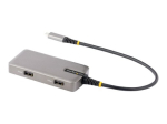 StarTech.com USB-C mitmeportiline adapter, 4K 60Hz HDMI HDR-iga, 2-portiline 5Gbps USB 3.0 hub, 100W voolu edastamine l&auml;bi GbE, USB Type C mini dok...
