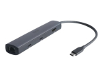 Eaton Tripp Lite Series USB-C Multiport Adapter - 8K HDMI, 3 USB Hub porti, Gigabit Ethernet, 100W PD laadimine, HDR, HDCP 2.3 USB-C dokkimisjaam