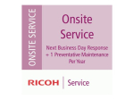 Ricoh 3-aastane garantii pikendamine Fujitsu keskmise mahuga tootmisskanneritele