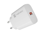 NATEC Ribera seinalaadija 1x USB-A 18W valge