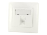 LogiLink Keystone Jack V&otilde;rgupesaga - 1 Gang - puhas valge