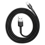 Baseus Cafule USB Lightning Laadimiskaabel 2.4A 0.5m / hall/must