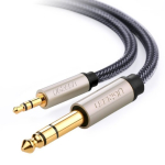 UGREEN 10625 Audio kaabel 1 m 2 x 6.35mm kuni 3.5mm / must