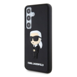 Karl Lagerfeld 3D kumm Ikonik &uuml;mbris Samsung Galaxy S24 jaoks / must