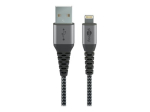 Goobay 1m punutud MFi Lightning kaabel