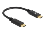 Delock USB Type-C kaabel 15cm must