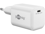 Goobay GaN kiirlaadur Nano adapter 65Watt 1xUSB-C valge