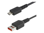 StarTech.com 3ft (1m) Secure Charging kaabel, USB-A Micro USB andmekaitse ainult laadimise kaabel, Ainult toide laadija kaabel telefonile/tabletile...