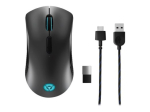 Lenovo Juhtmevaba M&auml;nguhiir Legion M600 Optiline hiir 2.4 GHz, Bluetooth v&otilde;i Juhtmega USB 2.0 Must 1 aasta(t)