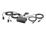 StarTech.com 2-portine h&uuml;briidne USB-C DisplayPort KVM-kaabel, 4K 60Hz, kompaktne KVM 6ft/1.8m USB-A/DisplayPort/Heli ja 4ft/1.2m USB-C integreerit...