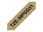 Brother TZe-MPGG31 Black On Gold Pattern TZe