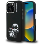 Kaitse&uuml;mbris Karl Lagerfeld Silicone Karl&Choupette Sketch MagSafe iPhone 16 Pro jaoks / must