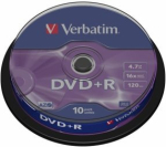 Verbatim Blank DVD+R AZO 4.7GB 16x 10 tk Spindle