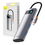 Baseus Metal Gleam Seeria 7in1 Multifunktsionaalne USB-C HUB dokkimisjaam