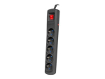 Armac R5 5-pin pistikupesa kast 10A must 3m